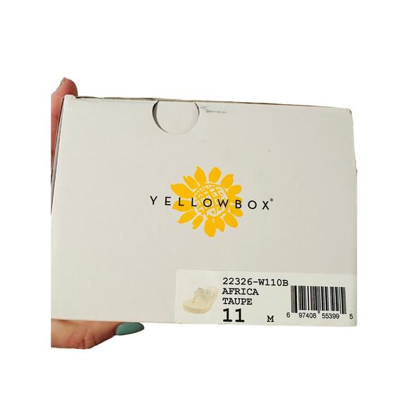Yellow box - Africa Wedge Sandal - Size 11 - NEW - Picture 10 of 10